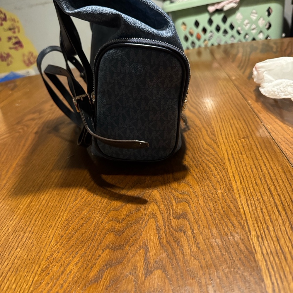 Blue Leather Backpack - Picture 6 of 6